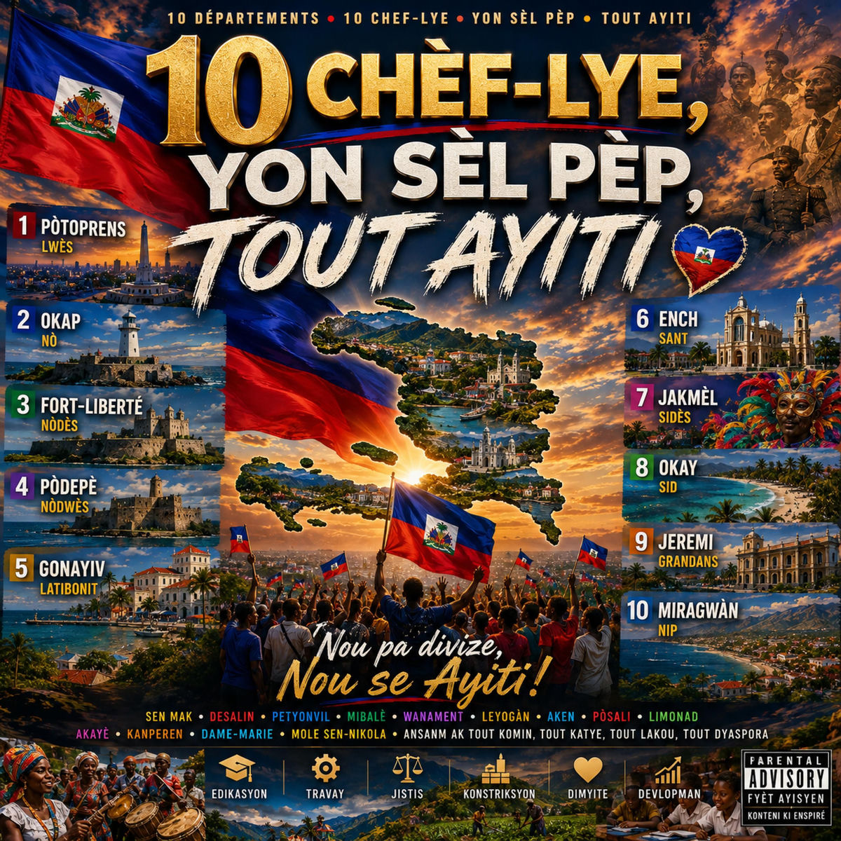 10 Chèf-Lye, Yon Sèl Pèp, Tout Ayiti